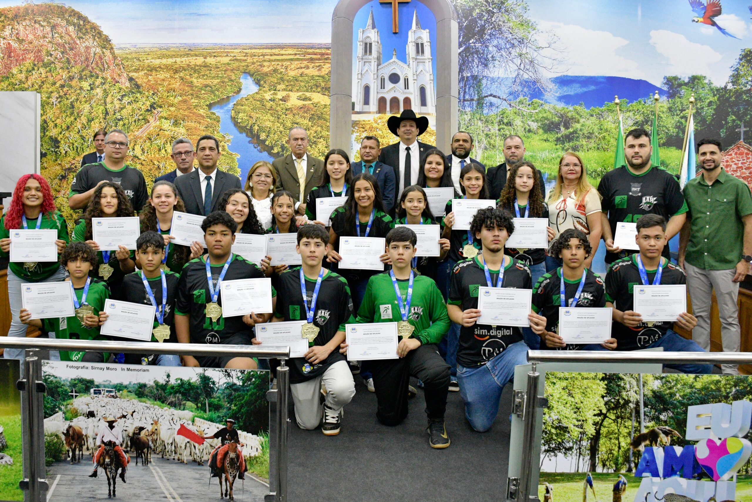 Montana homenageia seleções do Dóris que irão representar Aquidauana em JEBs