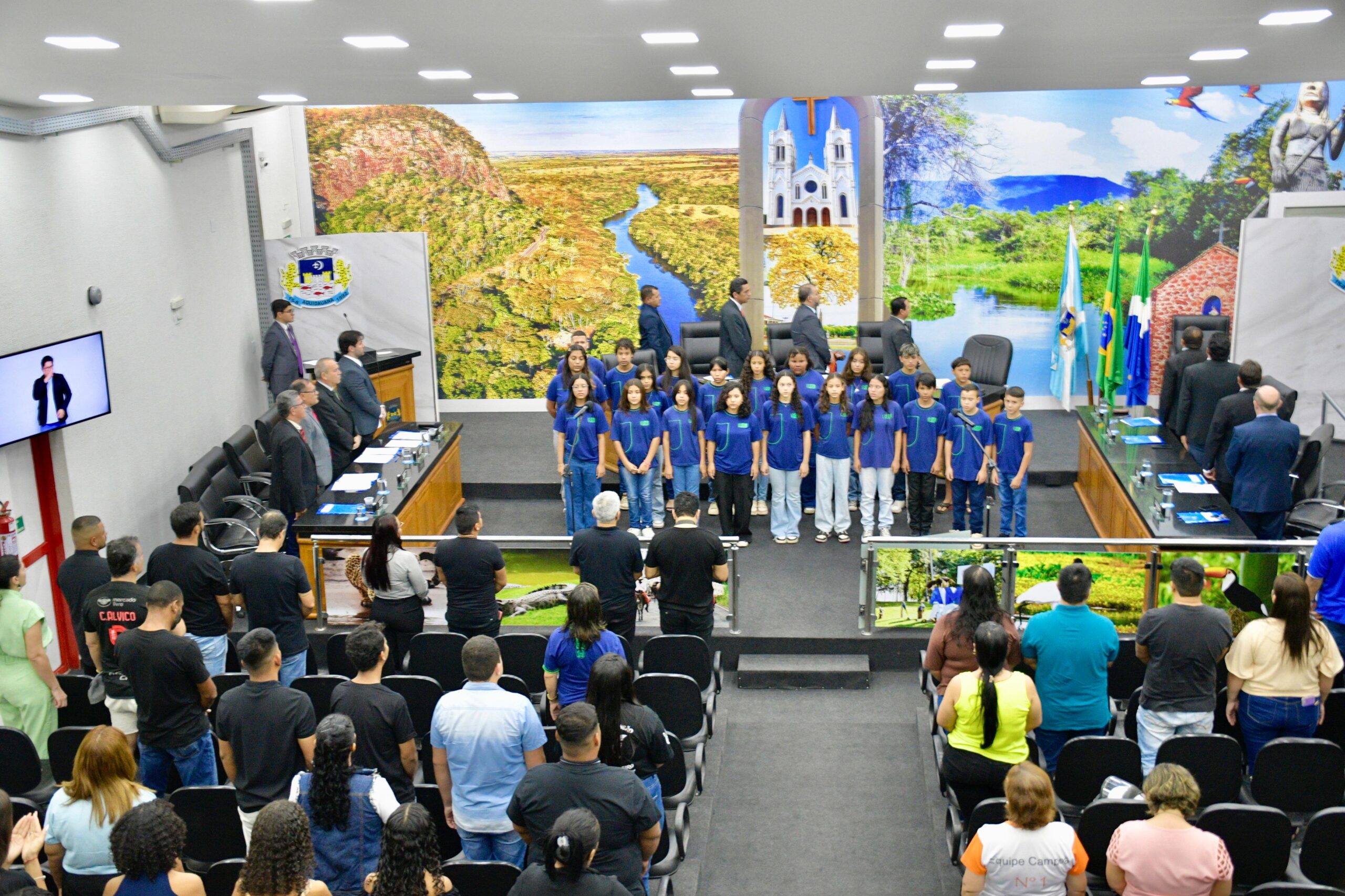 1ª Sessão Ordinária de Setembro teve apresentação de alunos do CEJAR