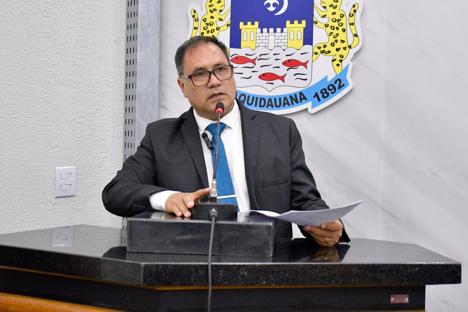 Vereador Fred reivindica redutor de velocidade na Pandiá Calógeras