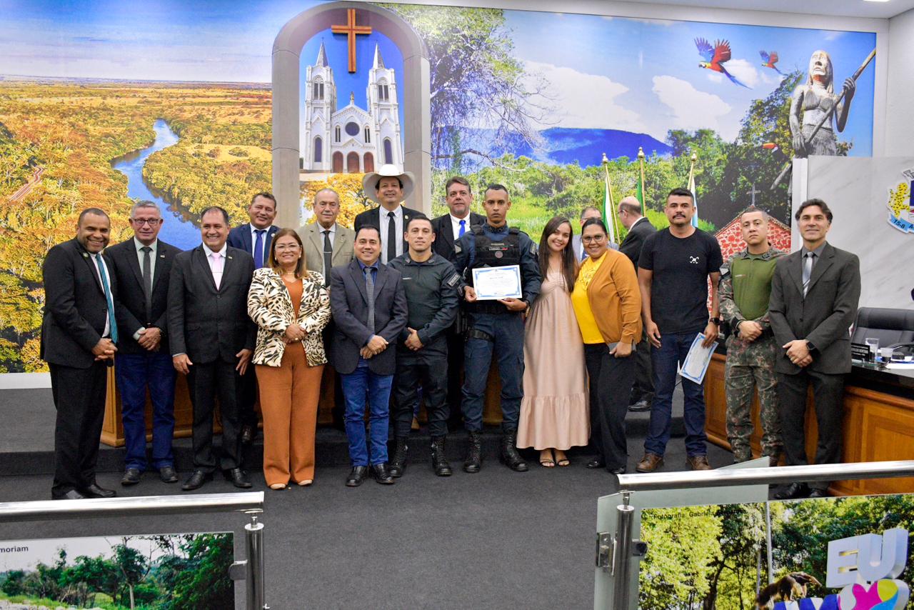 Legislativo de Aquidauana reconhece atuação da Polícia Militar no combate à criminalidade