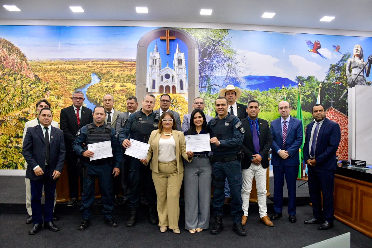 Câmara homenageia policiais militares por ação em Aquidauana
